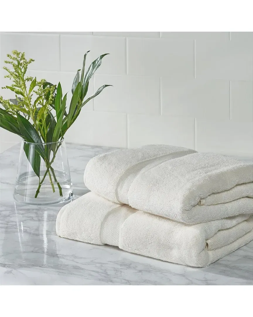 Super Plush 2pc Bath Towel Set - Ivory, Cotton