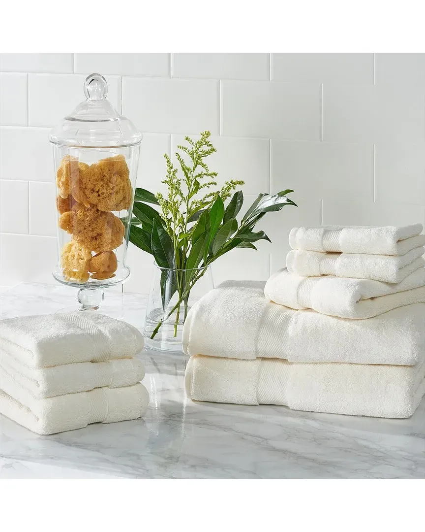 Super Plush 8Pc Towel Bundle - Ivory, Cotton