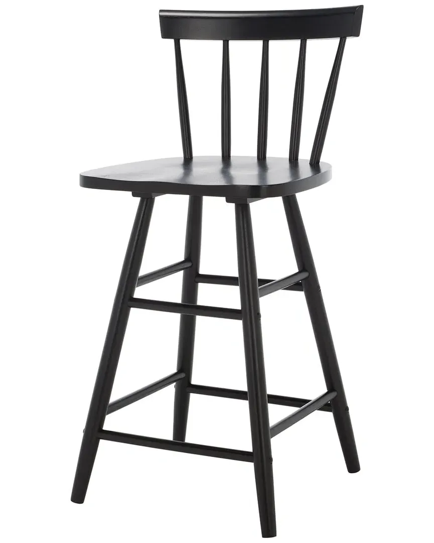 Tally Wood Counter Stool - Black