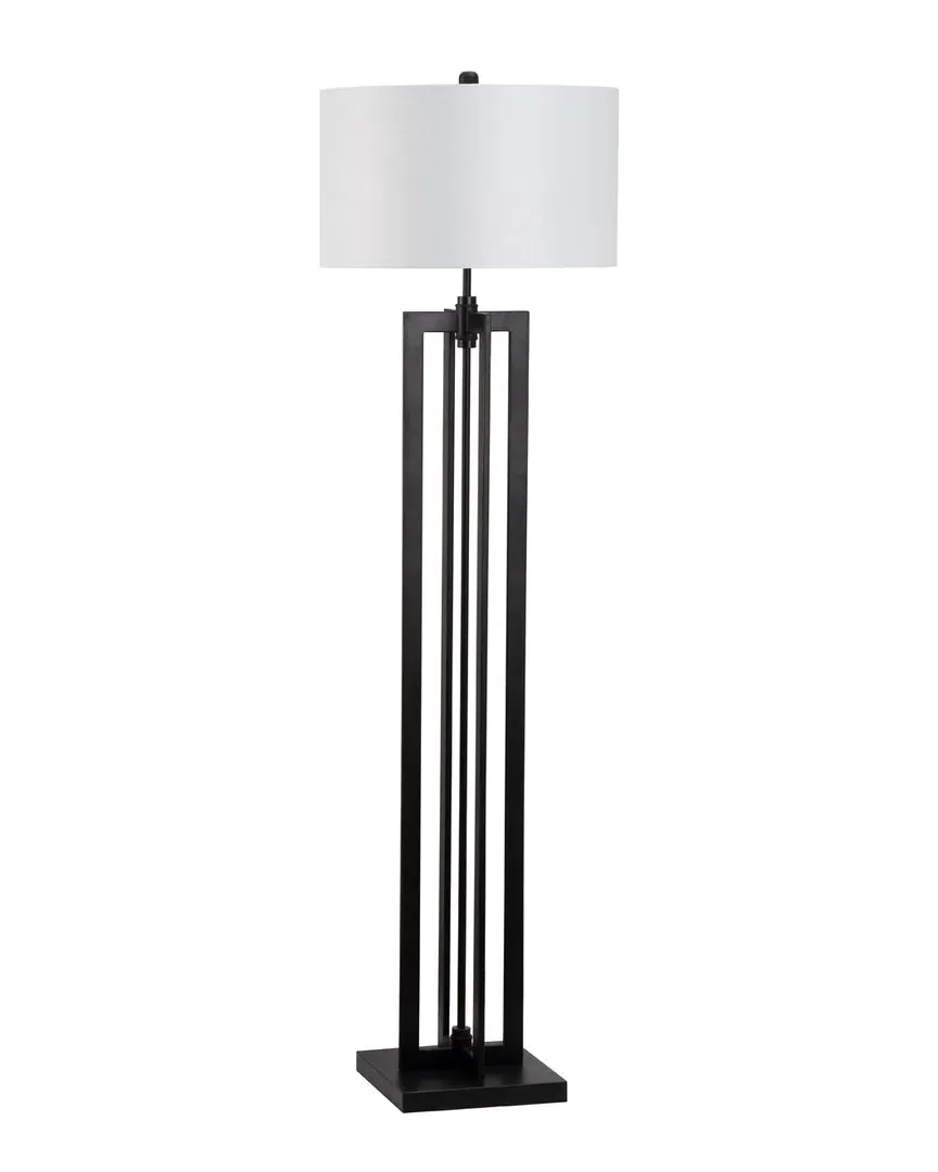 Tanya 59in Tower Floor Lamp - Black, Metal image