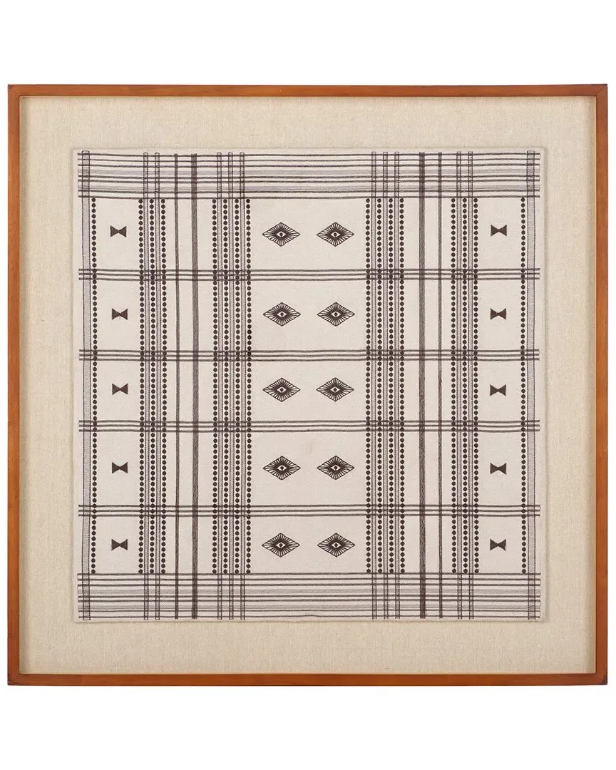 Tarra 30x30 Textile Wall Art - Creme