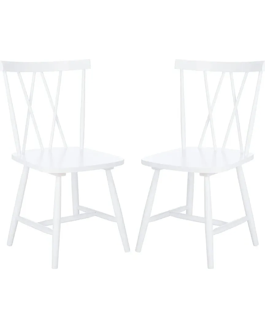 Tayten Set of 2 Spindle Back Dining Chairs - White image