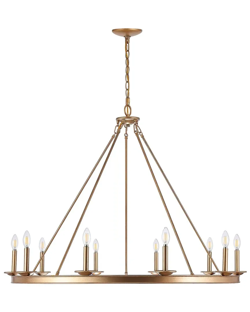 Telta 10-Light Chandelier - Gold image