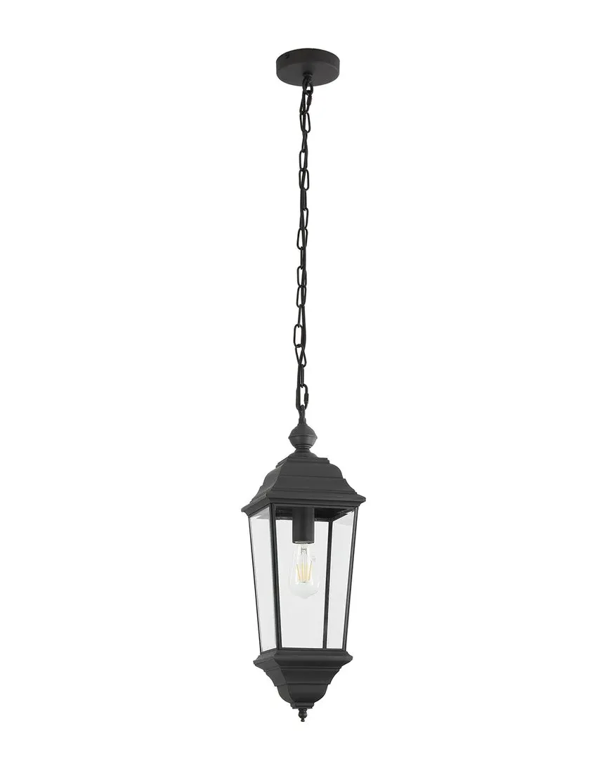 Teri 7in Outdoor Pendant - Black, Metal image