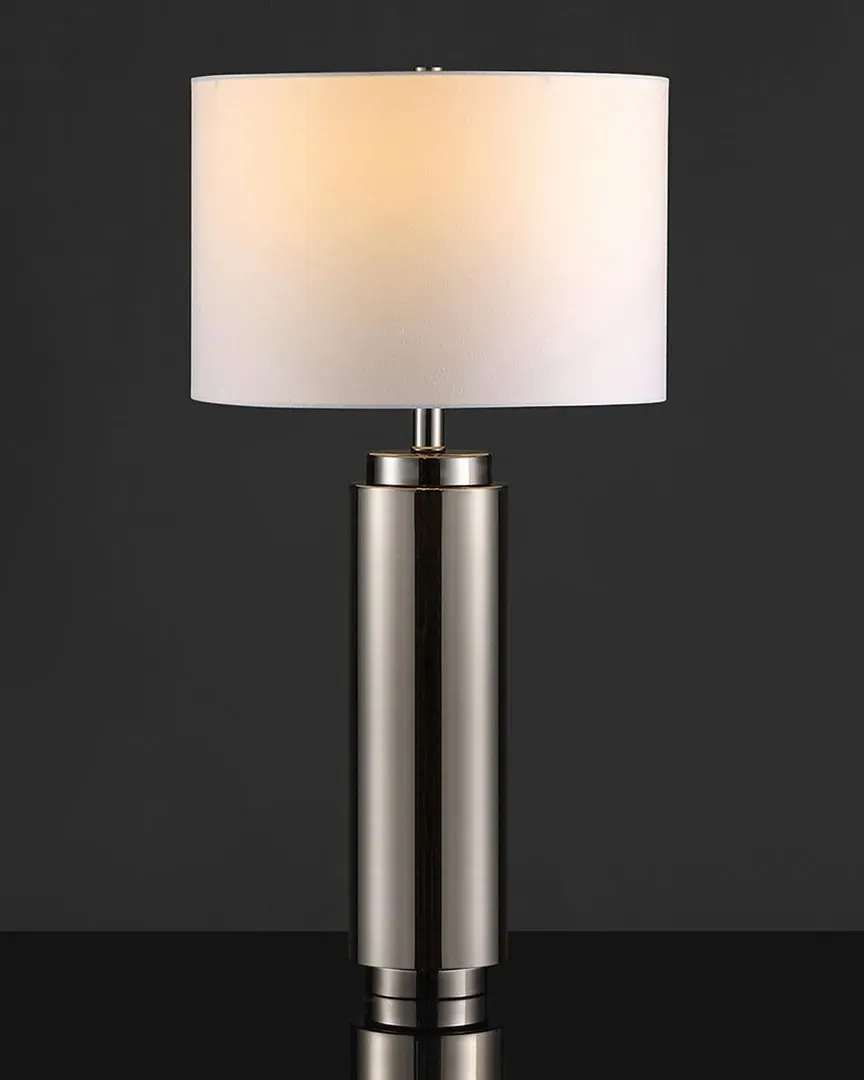 Terry Pillar Table Lamp - Silver, Iron