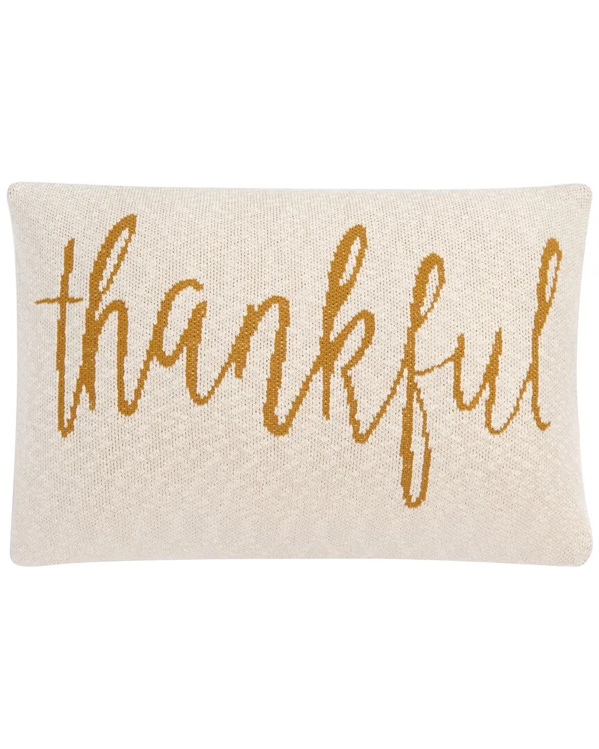 Thankful Throw Pillow - Natural, Cotton image