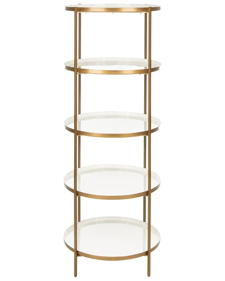 Tia Round 5 Tier Etagere - White, Metal image
