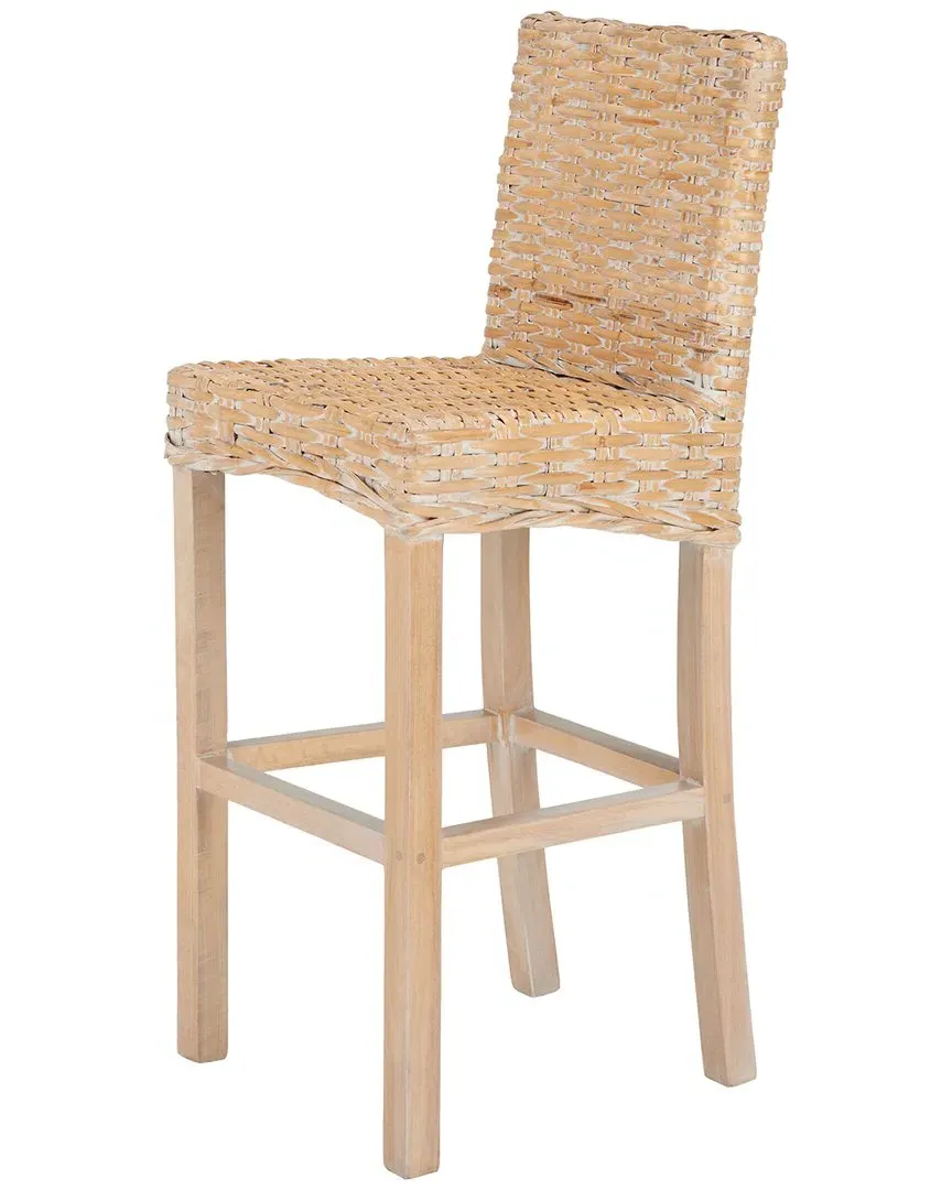 Tobie Rattan Bar Stool - Natural