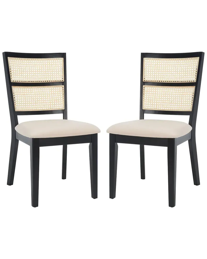 Toril Set of 2 Dining Chairs - Black, Wood image