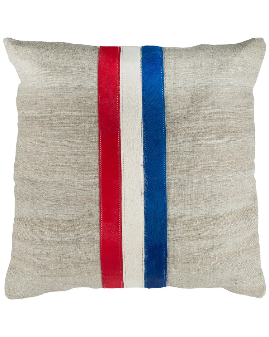 Torrance Cowhide Pillow - Grey image