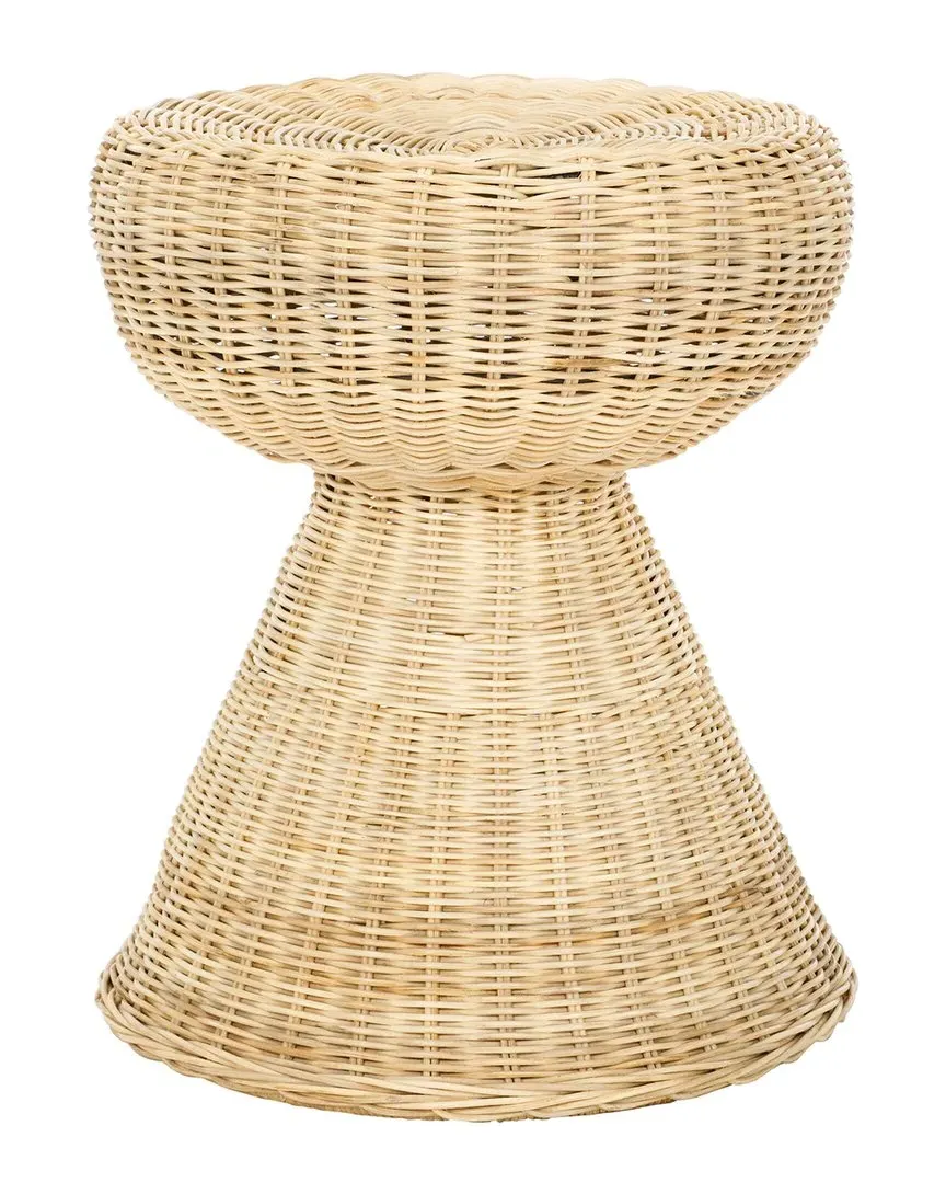 Tritan Round Accent Table - Natural, Rattan image