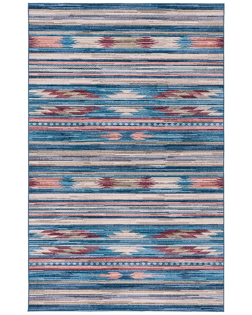 Tucson Area Rug - Blue, Polyester