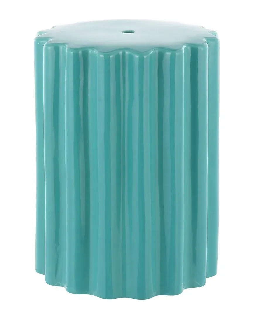 Tulett Ceramic Garden Stool - Robin's Egg Blue image