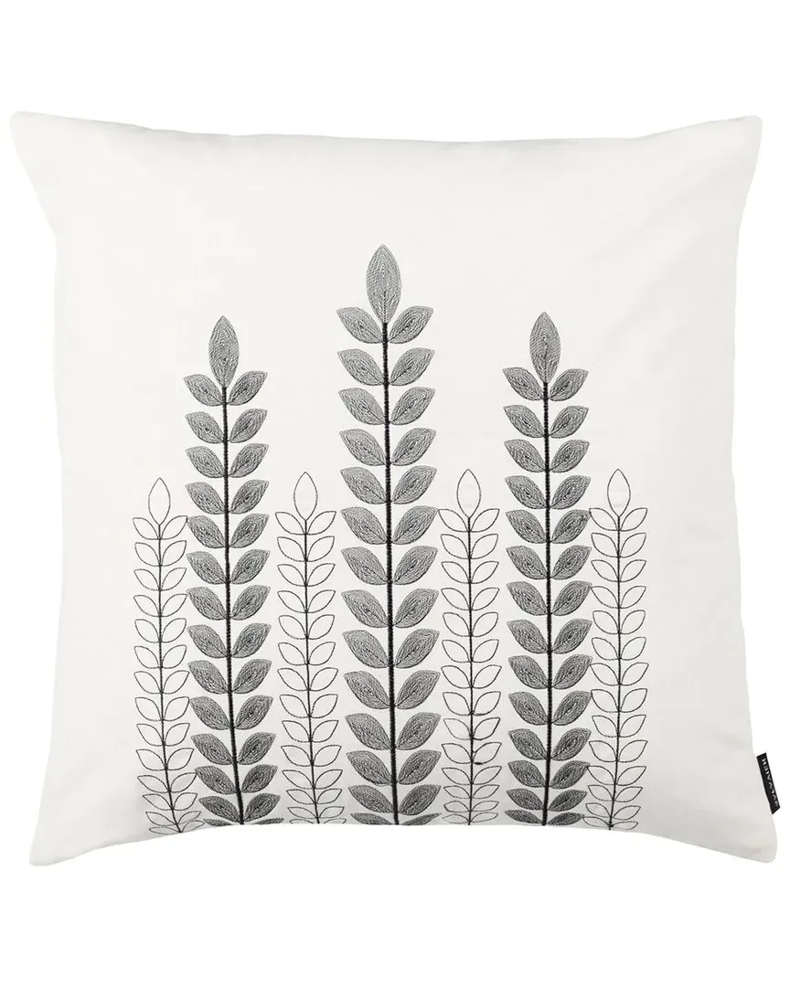 Valorie Vine Pillow - White/Grey, Cotton image