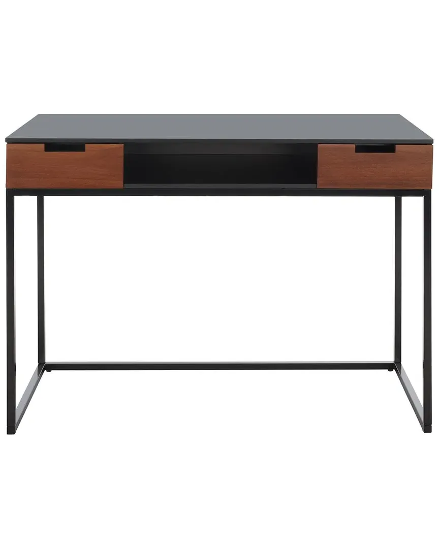Vance 2-Drawer Desk - Black