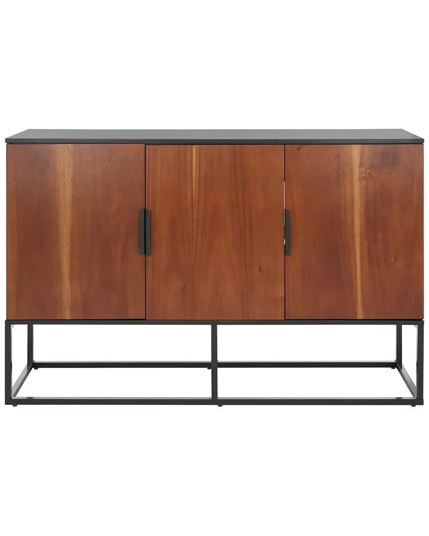 Vance 3-Door Sideboard with Shelves - Brown, Mahogany image