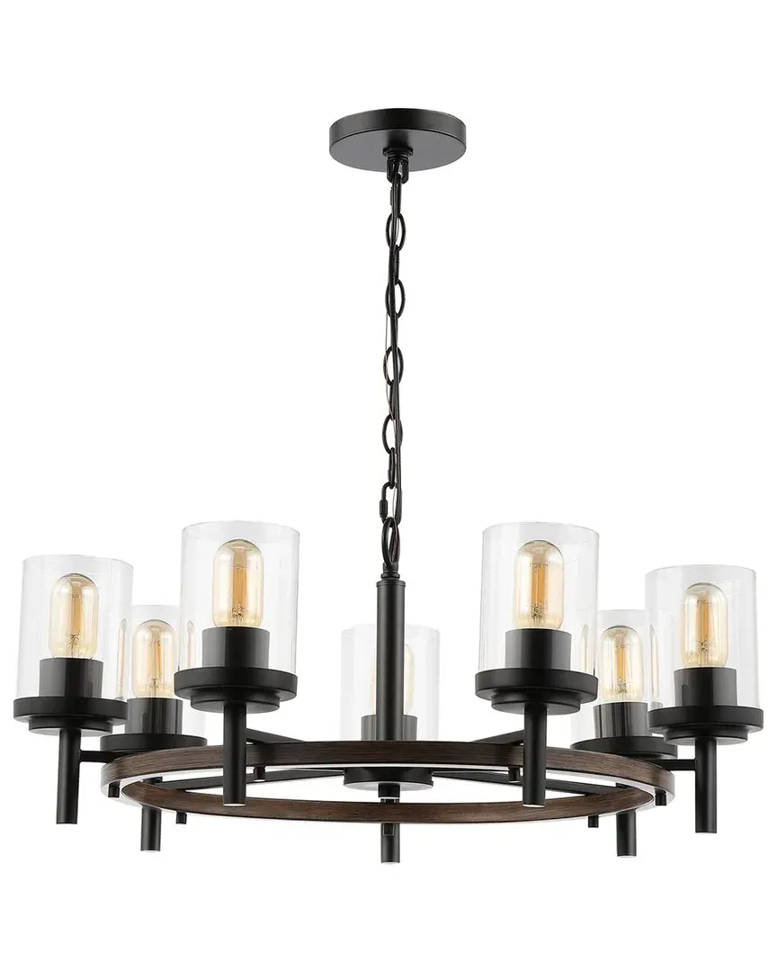 Vancouver 7-Light Chandelier - Black, Glass image