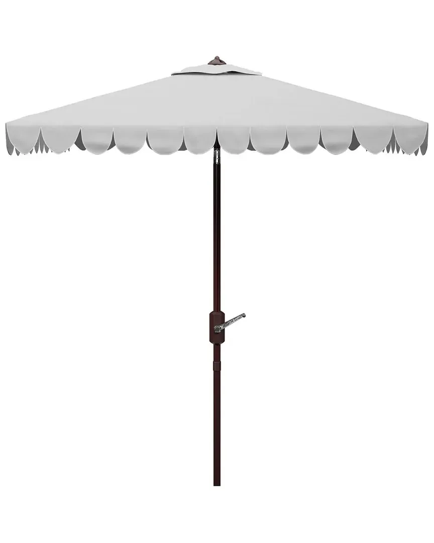 Venice 7.5' Square Umbrella with Crank - Grey, Metal