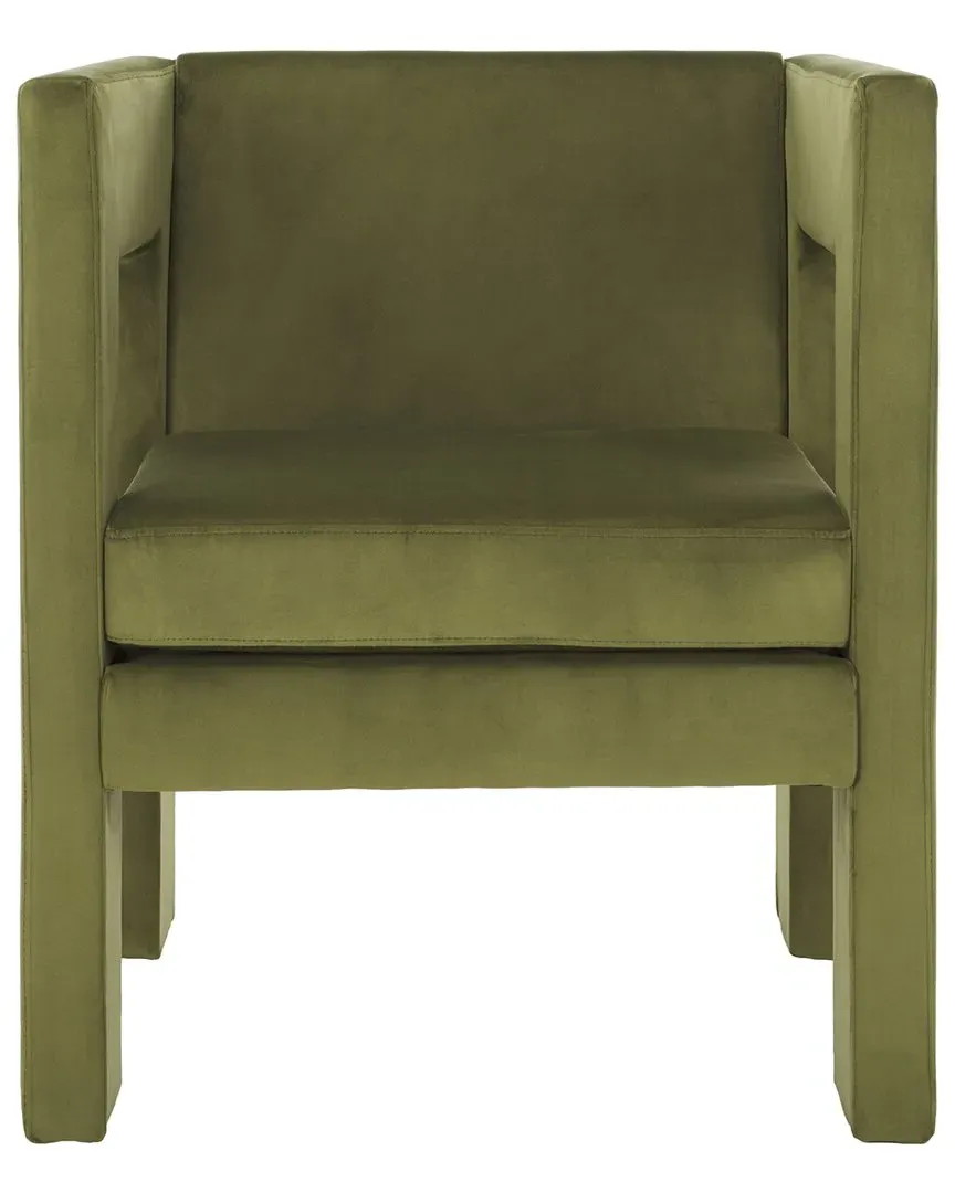 Vidar Accent Chair - Olive Green, Velvet