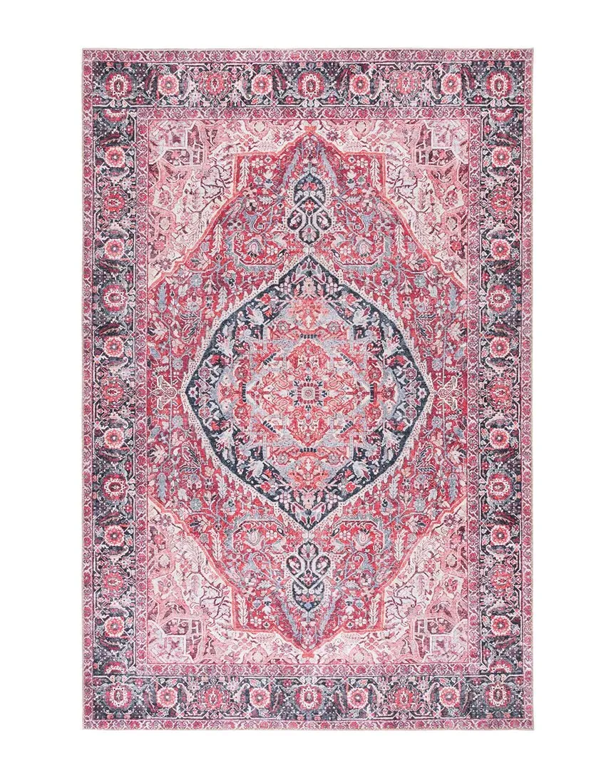 Vintage Serapi Rug - Pink, Polyester Chenille image
