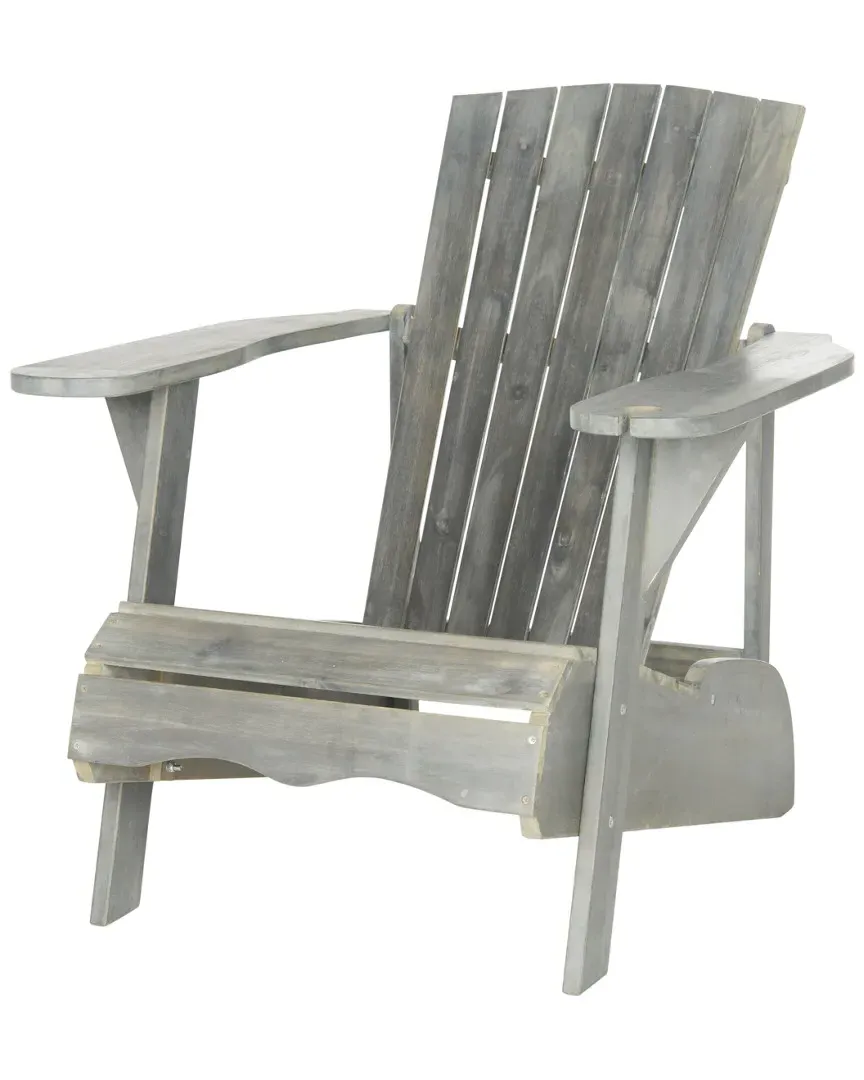Vista Adirondack Chair with Wine Glass Holder - Ash Grey, Acacia image