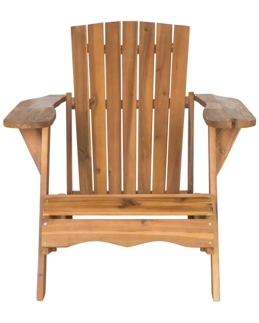 Vista Adirondack Chair with Wine Glass Holder - Natural, Acacia