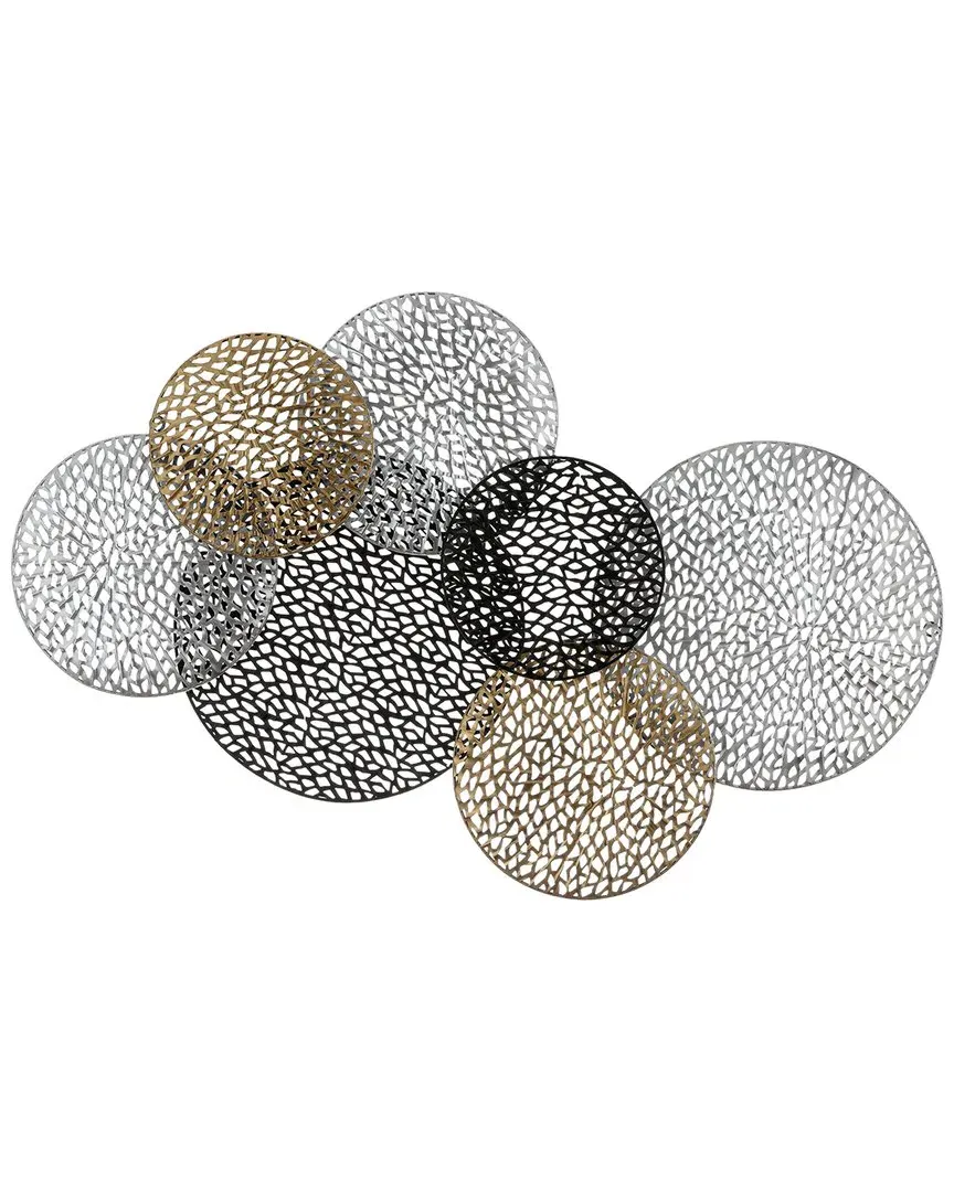 Viviette 24in Wall Decor - Silver, Metal image