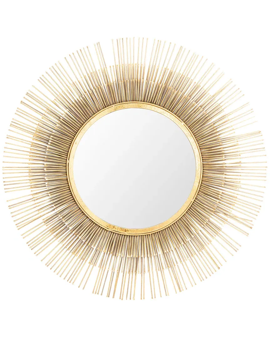 Weslon Round Mirror - Black, Pine image