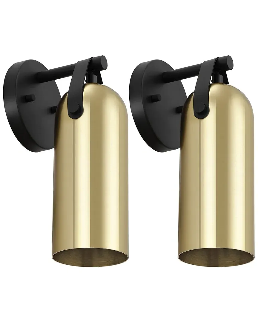Westly Set of 2 Wall Sconces - Gold, Iron