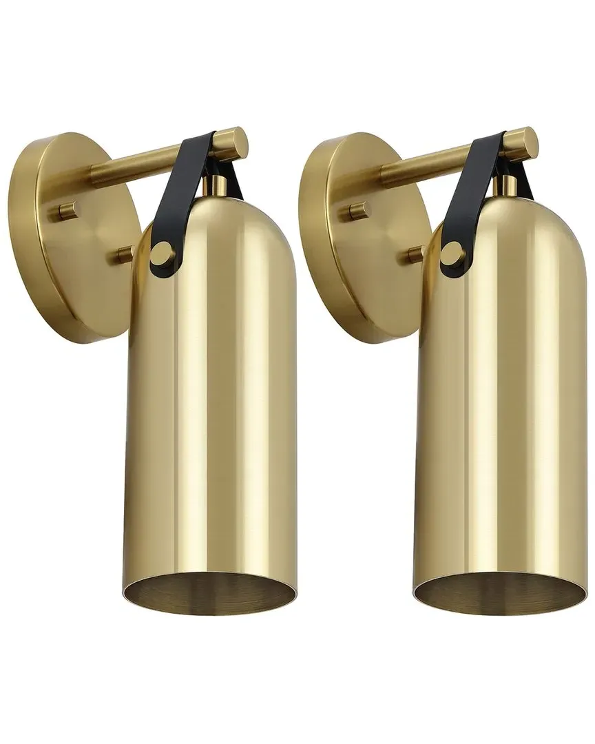 Westly Set of 2 Wall Sconces - Gold, Iron