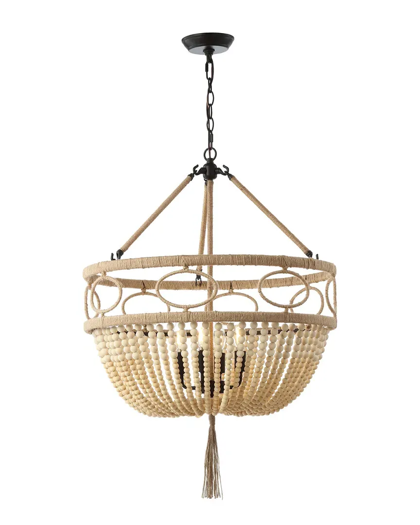 Whitley Pendant Light - Beige, Wood image