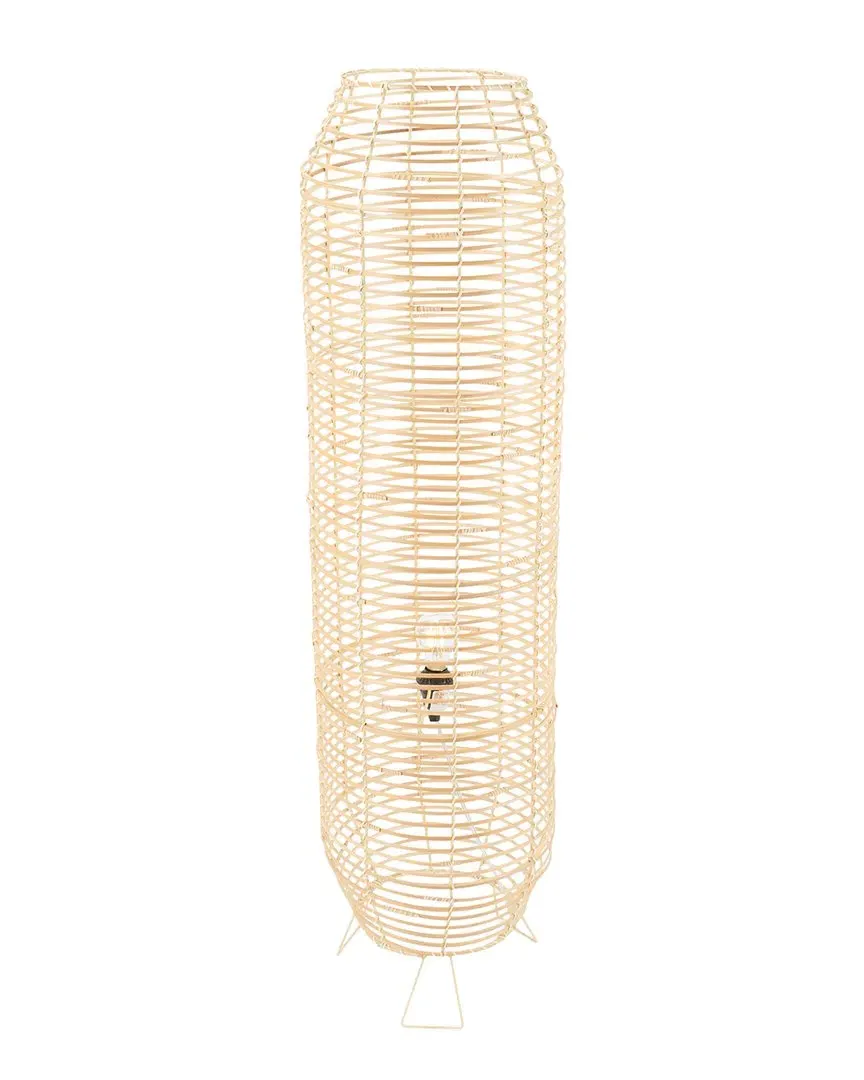 Wilde 50in Floor Lamp - Natural, Rattan