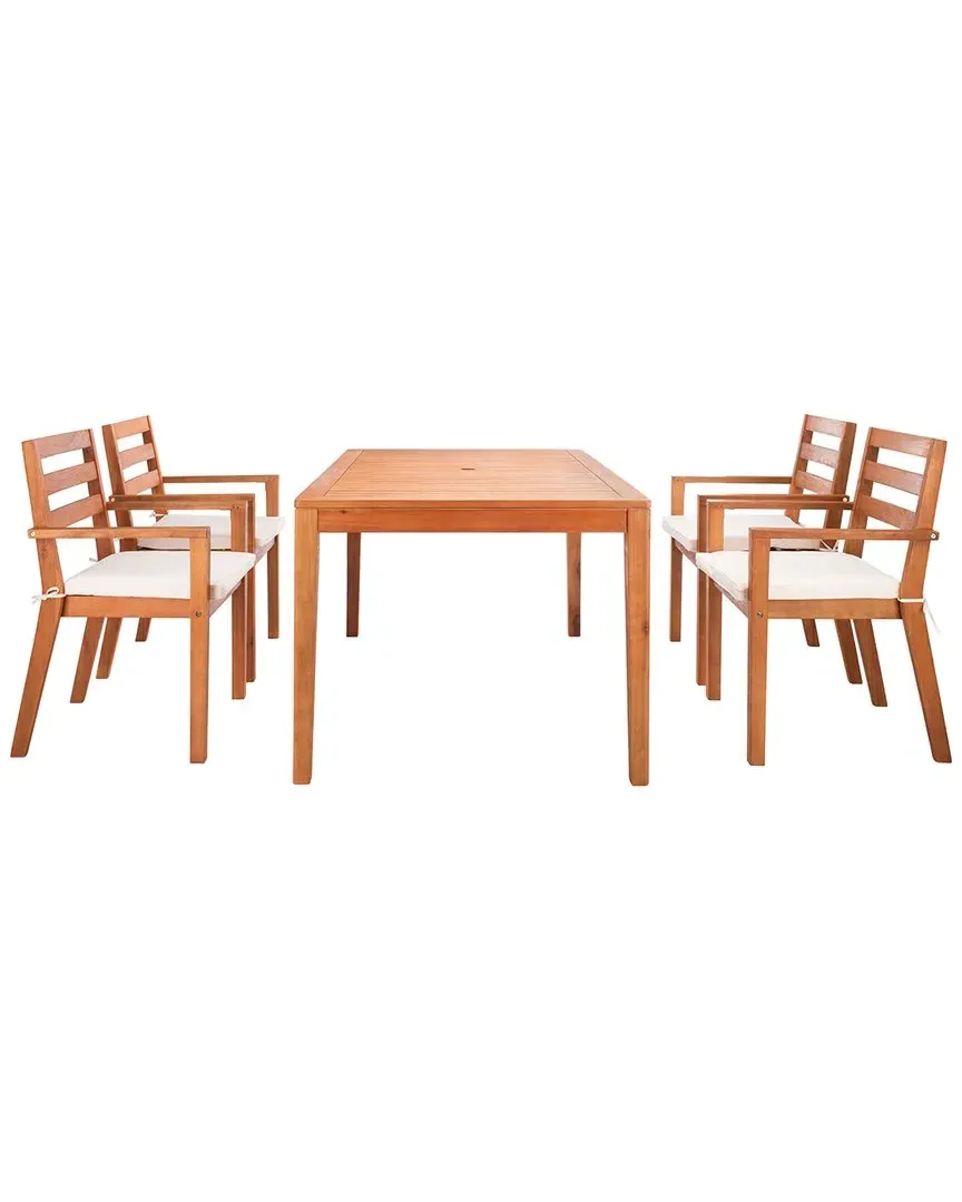 Wilming Outdoor Dining Set - Natural, Eucalyptus