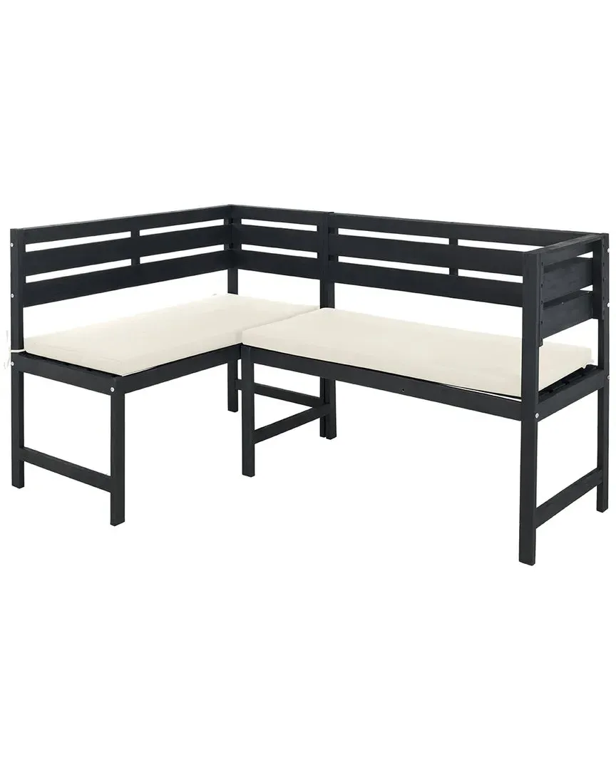 Wilton Corner Balcony Lounge Set - Grey, Acacia