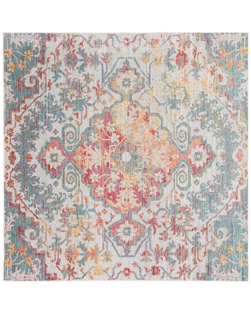 Windsor Cotton-Blend Rug - Aqua, Cotton image