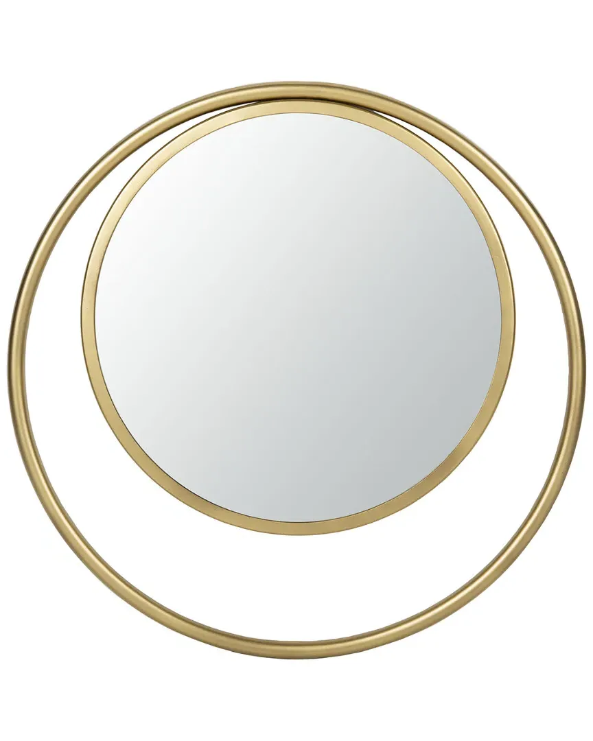 Wonder Round Mirror - Brushed Brass, Pine image