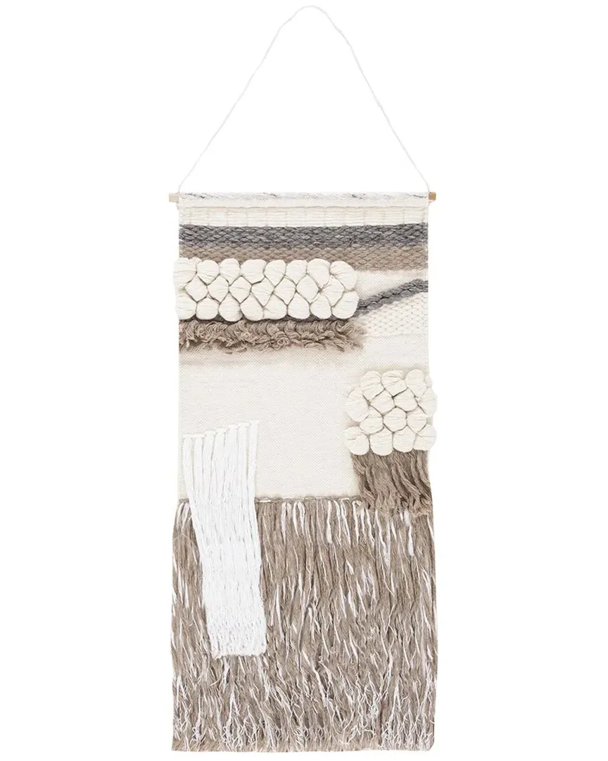 Wool & Bamboo Wall Hanging - Ivory