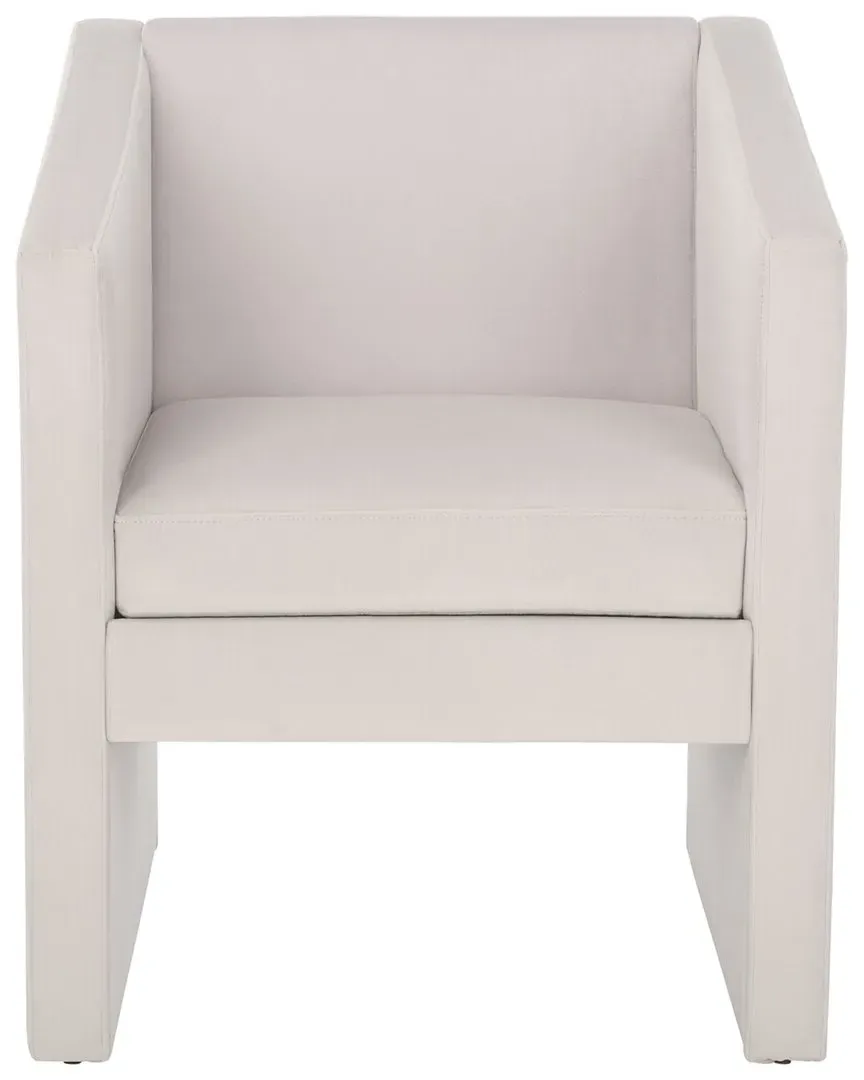 Ylva Accent Chair - Light Grey, Velvet image