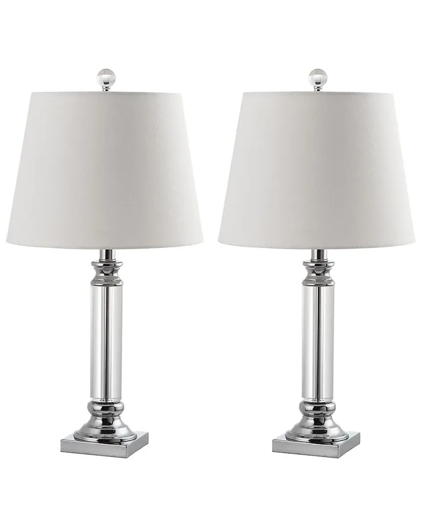 Zara 24in Crystal Table Lamp - Silver Clear, Crystal