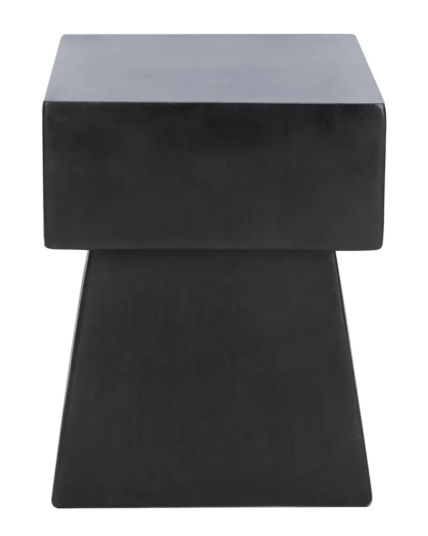 Zen Accent Table - Black, Concrete
