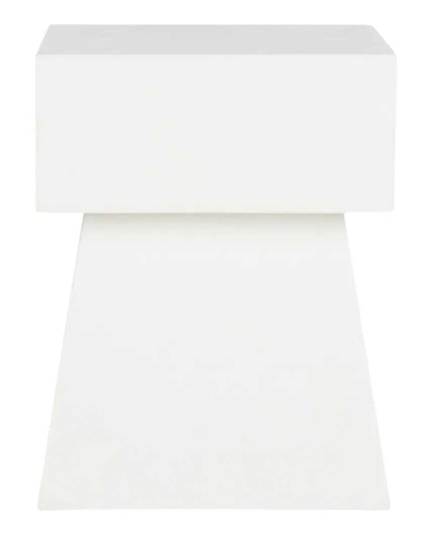 Zen Mushroom Accent Table - Ivory, Concrete