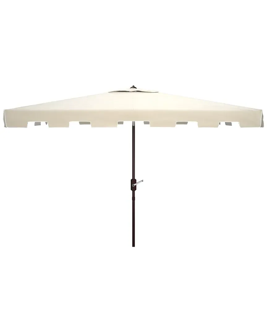 Zimmerman Rectangular Market Umbrella with Crank - Beige, Polyester image
