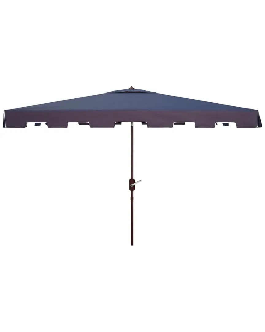 Zimmerman Rectangular Market Umbrella with Crank - Navy, Polyester