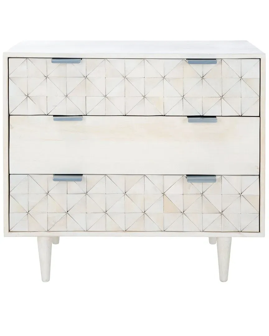 Zinnia 3-Drawer Chest - White