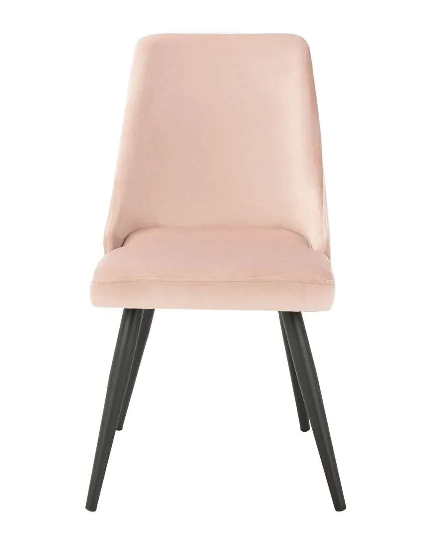 Zoi Set of 2 Upholstered Dining Chairs - Blush, Velvet