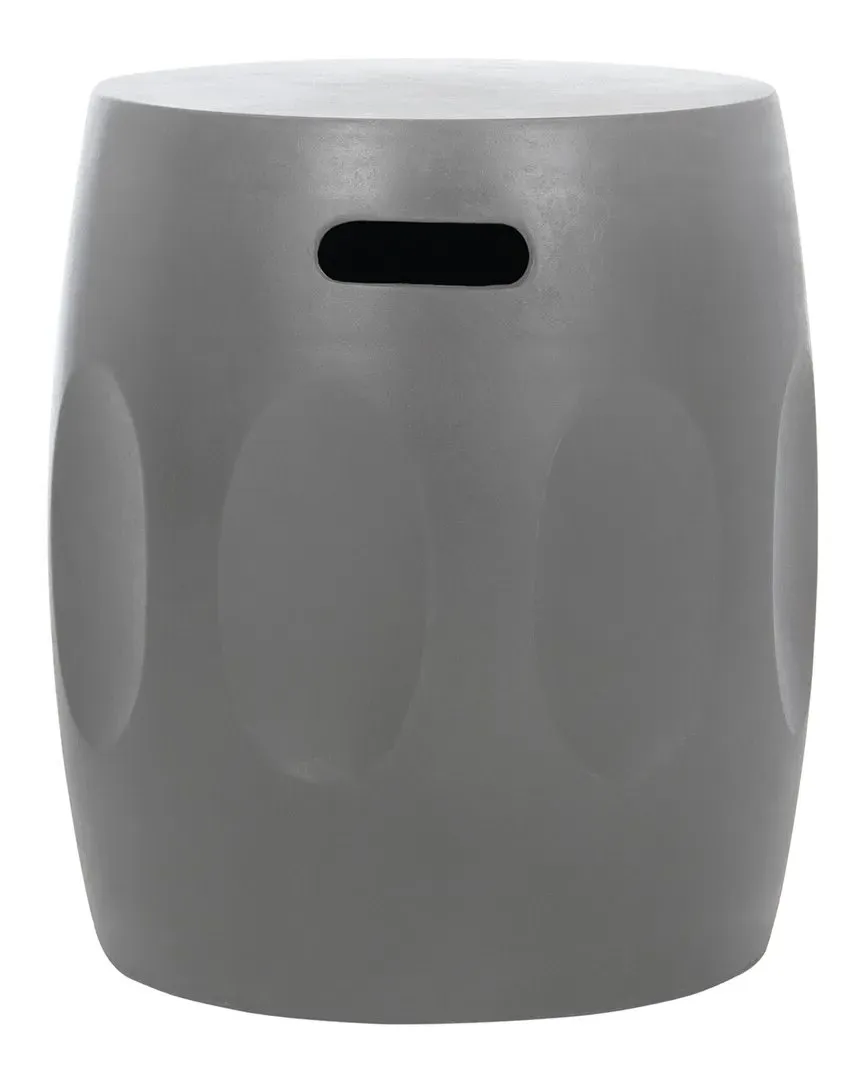 Zuri Round Accent Table - Dark Grey, Concrete