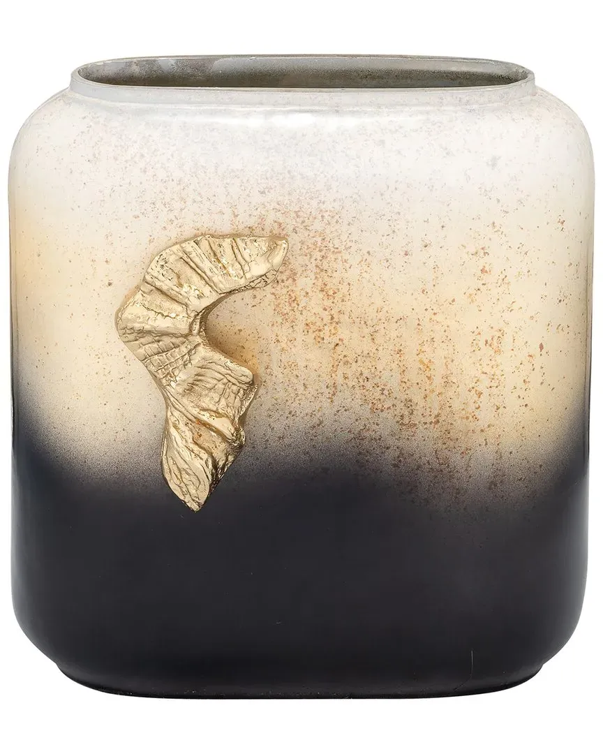 10in Glass Vase - Black