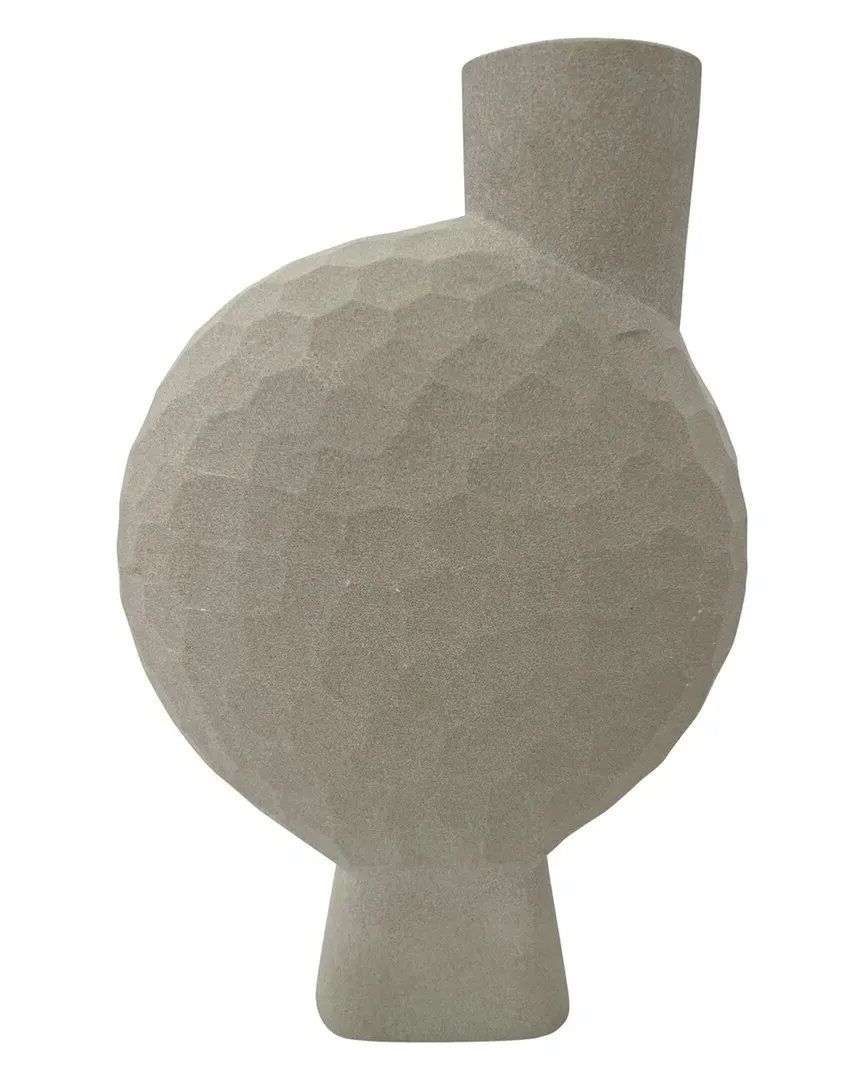 11in Hammered Vase - Brown, Sandstone image