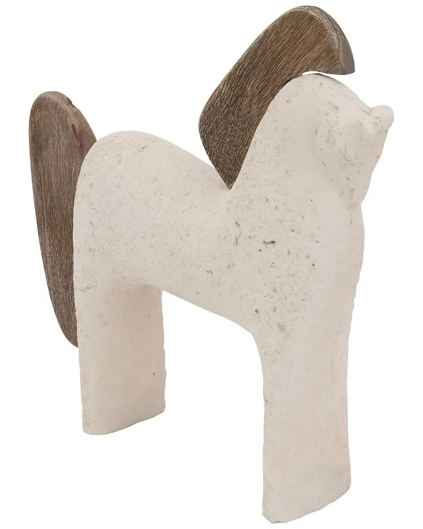 12in Horse Décor - Ivory image