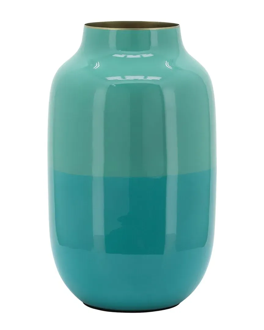 12in Iron Urn Vase - Green image